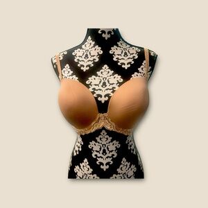 Natori Bra Feathers Strapless Plunge Multi-Way Bra 731023 Nude 36DDD